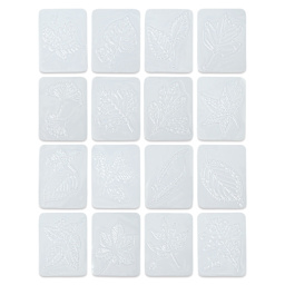 Roylco Rubbing Plates, spread out Leaf designs