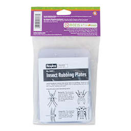 Roylco Rubbing Plates - Insects, Set of 16, back of the packaging