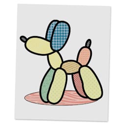 Roylco Pop Art Rubbing Mats - Pop Art Balloon Animal Piece