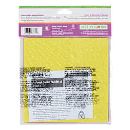 Roylco Rubbing Plates - Animal Skins, Set of 6, back of the packaging