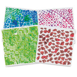 Roylco Rubbing Plate Set - Finished art examples using Animal Skins