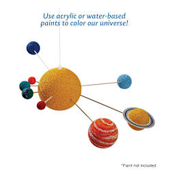 FloraCraft CraftFōM Solar System Kit - Hanging 3D Model - Painted Project Example