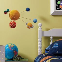 FloraCraft CraftFōM Solar System Kit - Hanging 3D Model in Bedroom