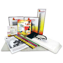 Fireworks Beginner's Essentials Glass Beadmaking Kit - Components of kit shown
