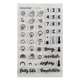 The Paper Curator Clear Stamp Set - Rainy Day