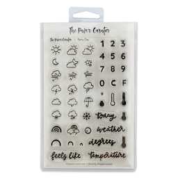 The Paper Curator Clear Stamp Set - Rainy Day, front of package