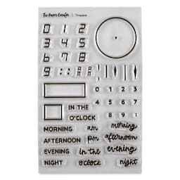 The Paper Curator Clear Stamp Set - Time Piece