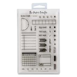The Paper Curator Clear Stamp Set - Goal Setter, front of package