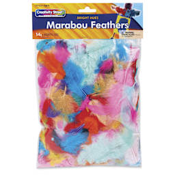Creativity Street Maribou Feathers - Assorted Bright Hues, 14 g - front of packaging