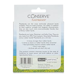 Plastibands - Assorted Colors, Box of 200, Small - back of packaging