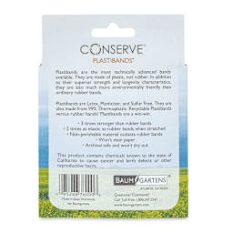 Plastibands - Assorted Colors, Box of 100, Large - back of packaging