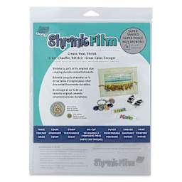 Grafix Shrink Film - 8.5" x 11", Sanded Shrink Film, Clear, 6 Sheets front of packaging
