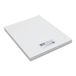 Grafix Shrink Film - 8.5" x 11", Inkjet Shrink Film, White, 50 Sheets front of packaging, angled view