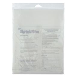 Grafix Shrink Film - 8.5" x 11", Inkjet Shrink Film, Clear, 6 Sheets back of packaging