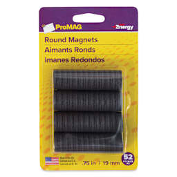 ProMag Magnetic Buttons - 3/4" diameter, Pkg of 52