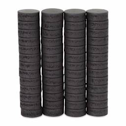 ProMag Flexible Button Magnets - Pkg of 52, High Energy, 1/2" stacked