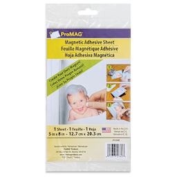 ProMag Magnetic Sheet - 5" x 8", Adhesive, Sheet front of packaging