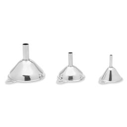 Fox Run Stainless Steel Funnel Set - Set of 3 size comparison