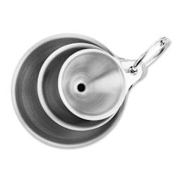 Fox Run Stainless Steel Funnel Set - Set of 3 top down view