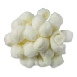Creativity Street Jumbo Craft Fluffs - Yellow, Pkg of 100 - out of packaging