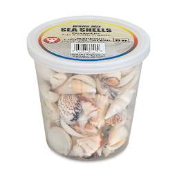 Hygloss Bucket O' Shells - White Mix, 16 oz