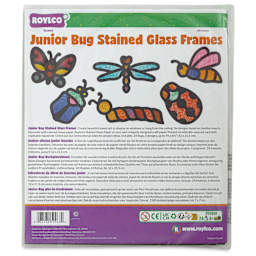 Roylco Stained Glass Frames Pack - Bugs, Pkg of 24 front of packaging