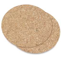 Hygloss Cork Coasters - Pkg of 24, Round, 4" diameter
