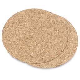 Hygloss Cork Coasters - Pkg of 24, Round, 6" diameter