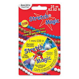 Stretch Magic Jewelry Cord - 1 mm x 82 ft, Clear