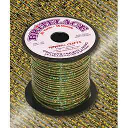 Pepperell Rexlace Britelace Plastic Lacing - 50 yards, Smoke Holographic