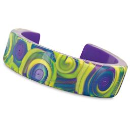 Sculpey Tools Jewelry Finding - Cuff Bracelet (finished example)