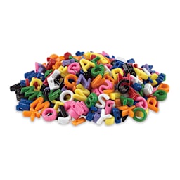 Shaped Alphabet Beads - Loosely piled Alphabet Beads