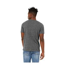 Bella Canvas Unisex T-shirt - Deep Heather, Small - on person, back