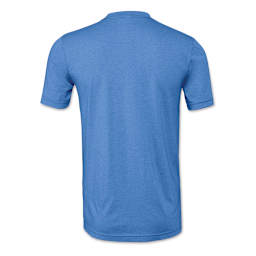 Bella Canvas Unisex T-shirt - Columbia Blue Heather, X-Small - back