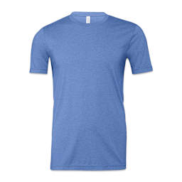 Bella Canvas Unisex T-shirt - Columbia Blue Heather, X-Small - front