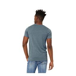 Bella Canvas Unisex T-shirt - Slate Heather, X-Large - on person, back