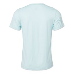 Bella Canvas Unisex T-shirt - Ice Blue Heather, X-Small - back