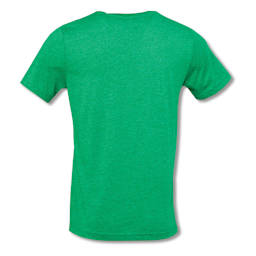 Bella Canvas Unisex T-shirt - Kelly Heather, X-Small - back