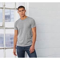 Bella Canvas Unisex T-shirt - Athletic Heather, Small - on person