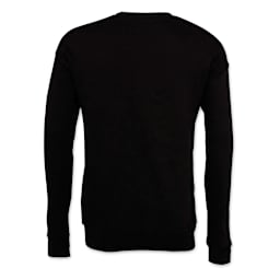Bella + Canvas Unisex Sponge Fleece Drop Shoulder Sweatshirt - Black, X-Small - back