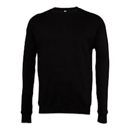 Bella Canvas Unisex Drop Shoulder Sweatshirt - Front view of Black Sweatshirt
