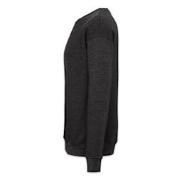 Bella + Canvas Unisex Sponge Fleece Drop Shoulder Sweatshirt - Dark Grey Heather, X-Small - side