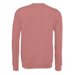 Bella + Canvas Unisex Sponge Fleece Drop Shoulder Sweatshirt - Mauve, X-Small - back