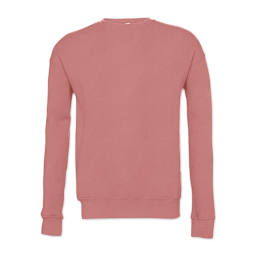 Bella + Canvas Unisex Sponge Fleece Drop Shoulder Sweatshirt - Mauve, Small