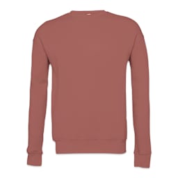 Bella + Canvas Unisex Sponge Fleece Drop Shoulder Sweatshirt - Mauve, Medium - front