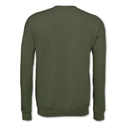 Bella + Canvas Unisex Sponge Fleece Drop Shoulder Sweatshirt - Military Green, X-Small - back
