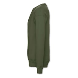 Bella + Canvas Unisex Sponge Fleece Drop Shoulder Sweatshirt - Military Green, X-Small - side