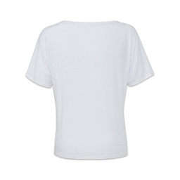 Bella + Canvas Slouchy V-neck T-shirt - White, X-Large