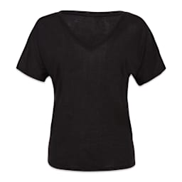 Bella Canvas Slouchy V-neck T-shirt - Front of Black Shirt