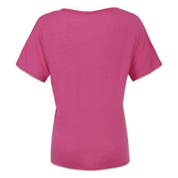 Bella + Canvas Slouchy V-neck T-shirt - Berry, Medium - back